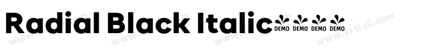 Radial Black Italic字体转换 Radial Black Italic字体转换